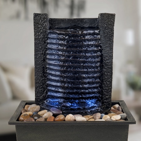 Pure Garden LED Tabletop Indoor Water Fountain 50-141